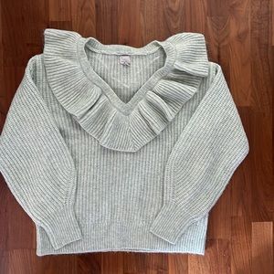 a new day  ruffle sweater